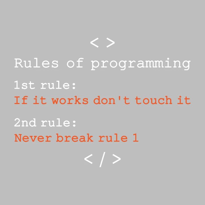 Regeln der Programmierung