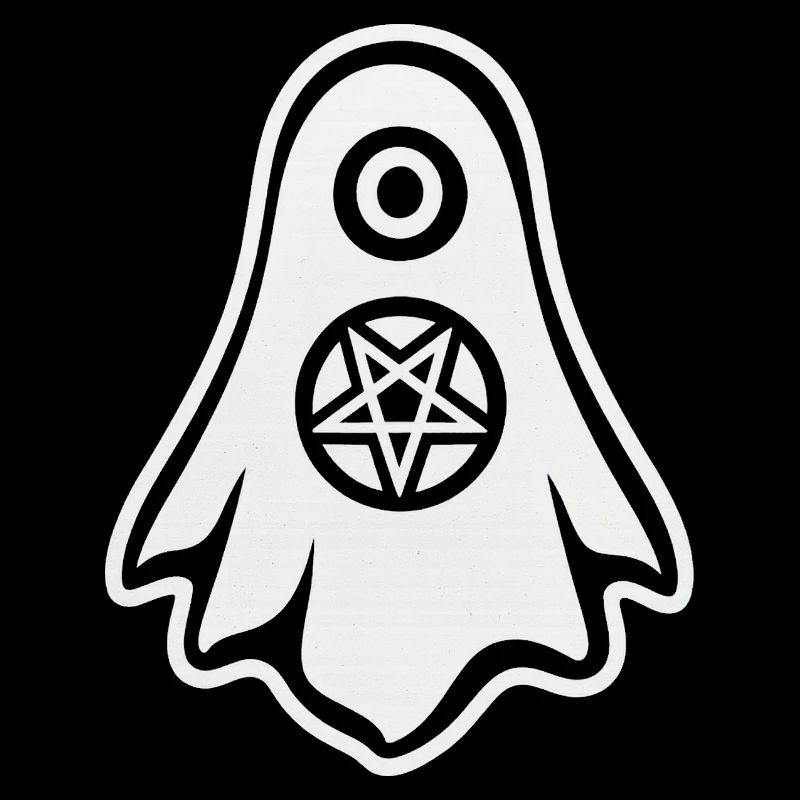 Ghost Pentagramm Logo de mort-vivant -Geist - Pentagram