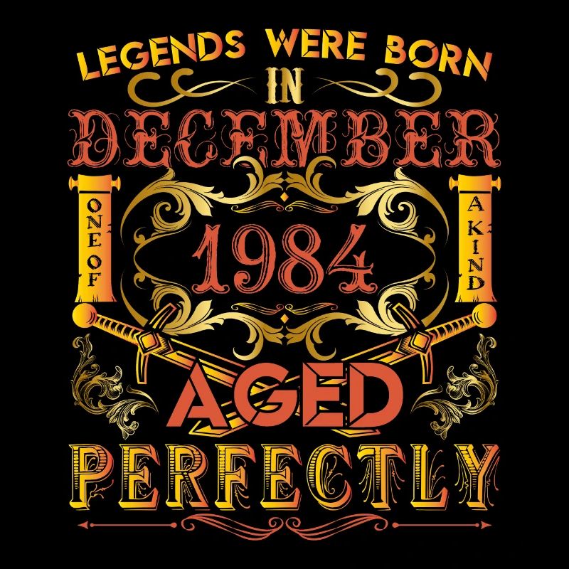 Dezember 1984 - Geburtstag 1984 wurden Legenden geboren.