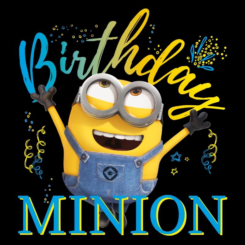 Minions Birthday Minion Mit Konfetti