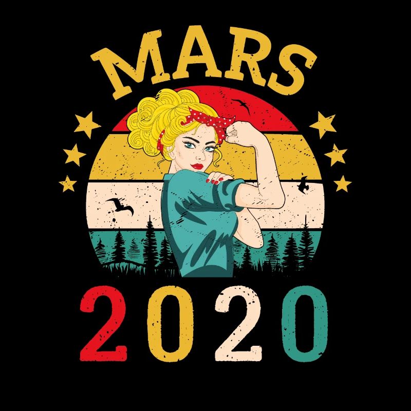 Mars 2020 Anniversaire Idée Cadeau Vintage 2020