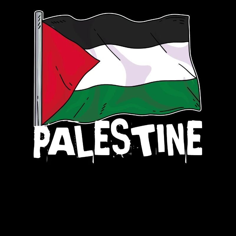 Fier du drapeau de la Palestine