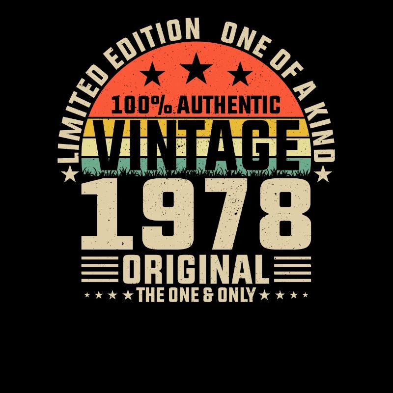 Classique 1978 anniversaire rétro Look