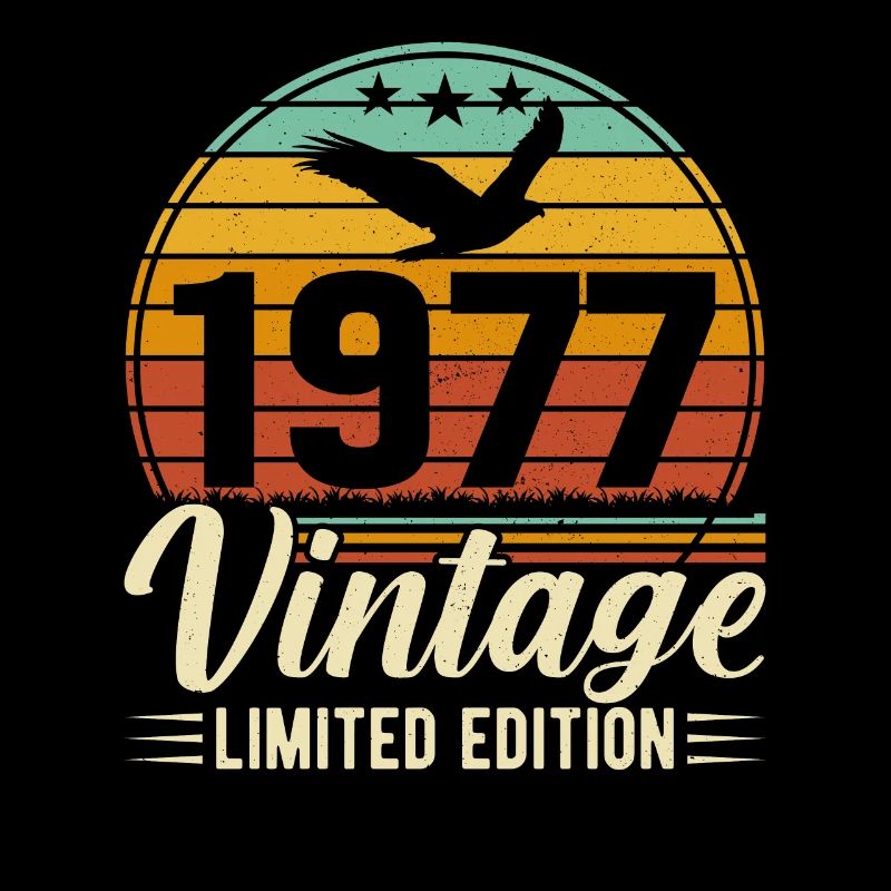 1977 Vintage Geburtstag Retro Design