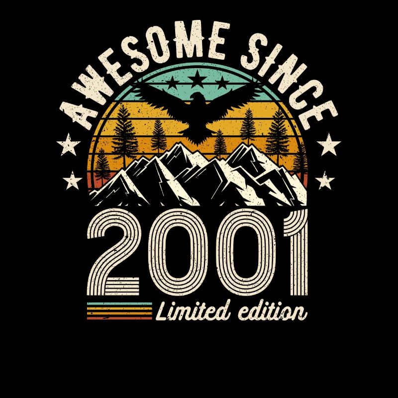 Vintage 2001 - Retro Birthday Gift Idea