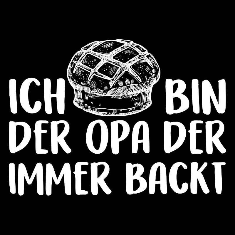 Der Opa backt Brot