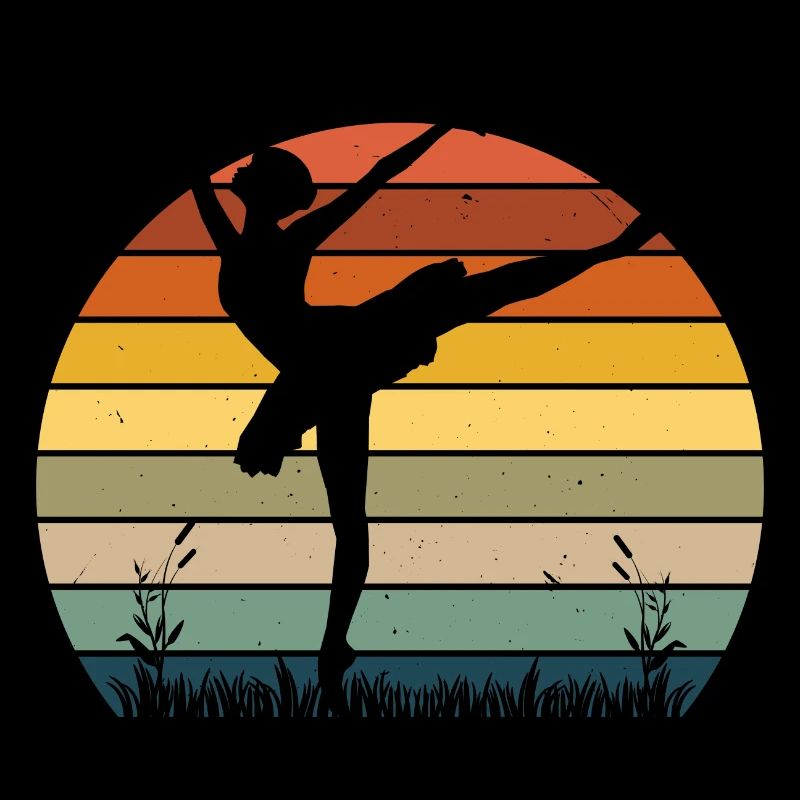 Ballerine Danseuse Silhouette Ballet Danseuse Retr
