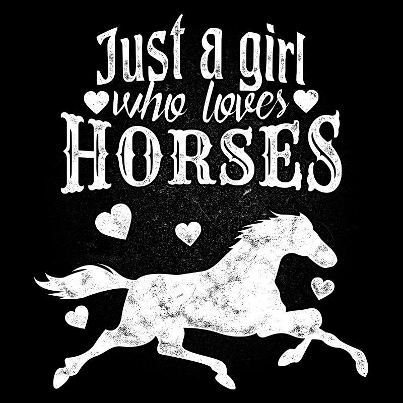 Fille disant chevaux