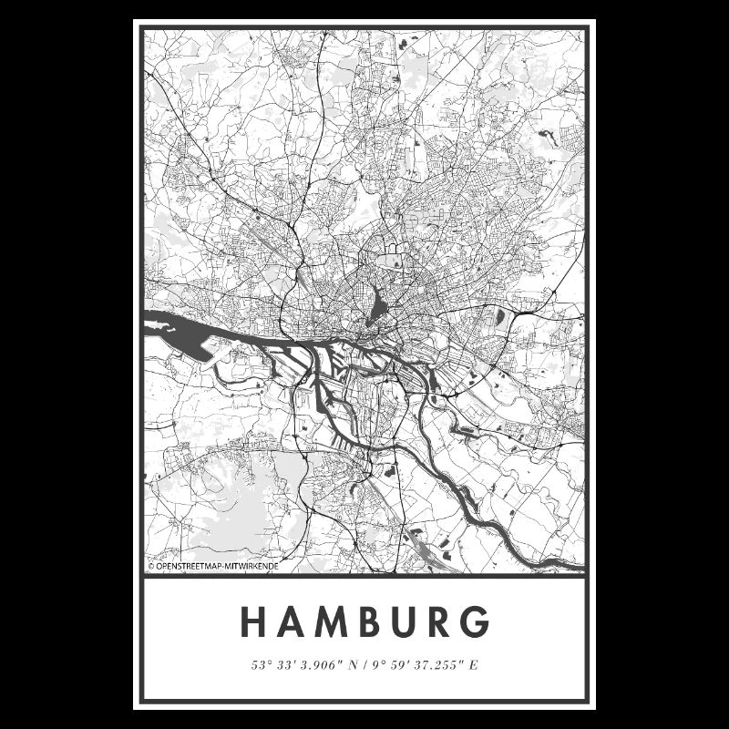Hamburg Map City Map Citymap Map