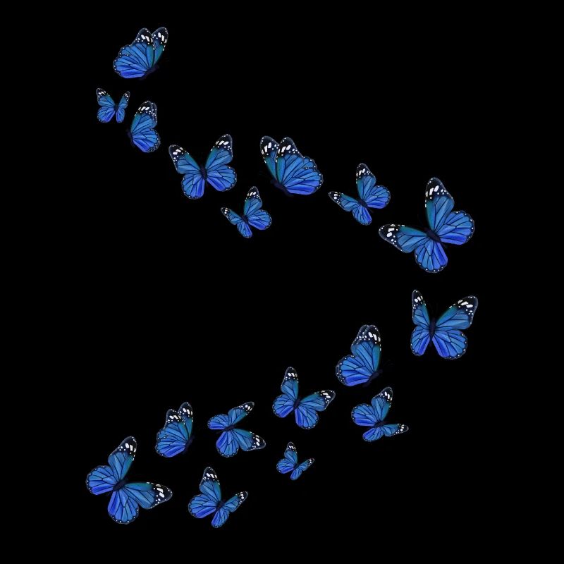 Mädchen Schöner Schmetterling