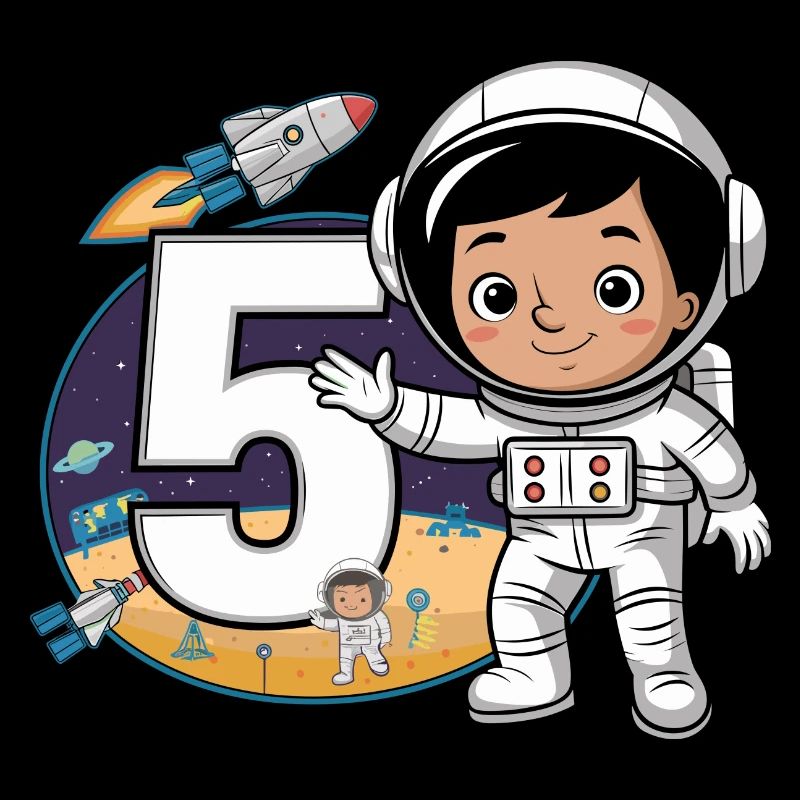 5e anniversaire Astronaute Aventure spatiale pour les garçons