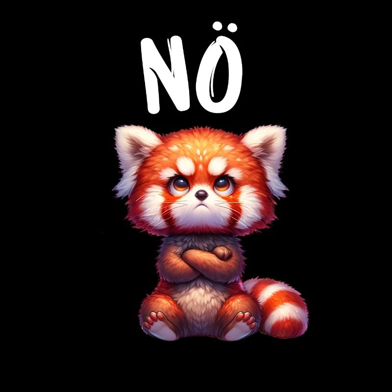 Panda roux Drôle Dicton Non, Renard de Feu