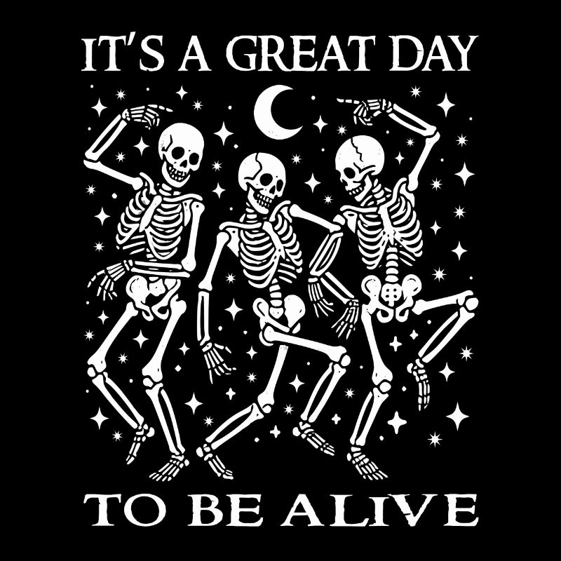 Funny Halloween Dancing Skeletons Sarcastic Pun