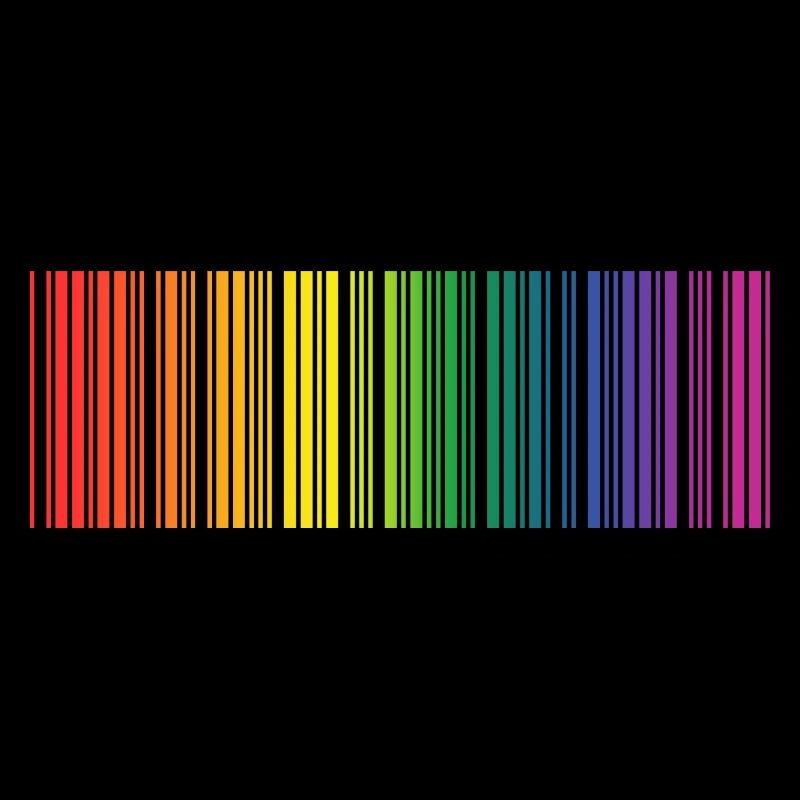 Make Love Barcode Scanbar Regenbogen Geschenk LGBT