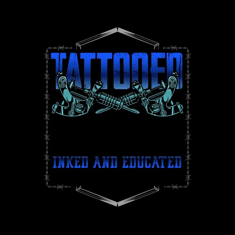 Tattooed Engineer Geschenk eingefärbt und gebildet Don't