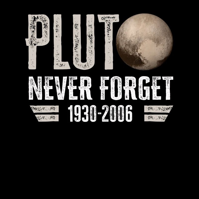 Never Forget Pluto Design Retro Style Funny Space