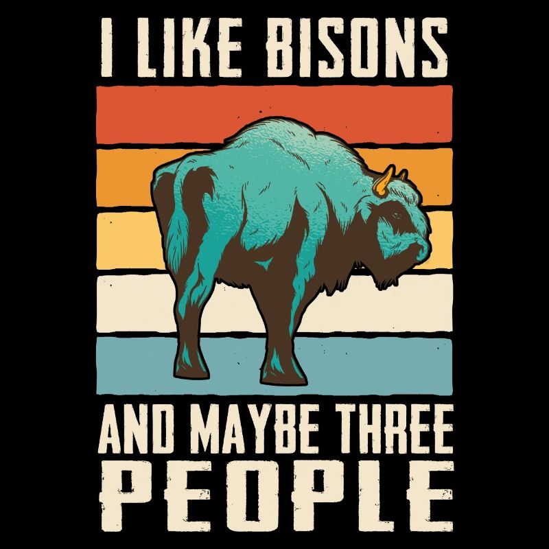 Bison Büffel Bulle Buffalo Bisons