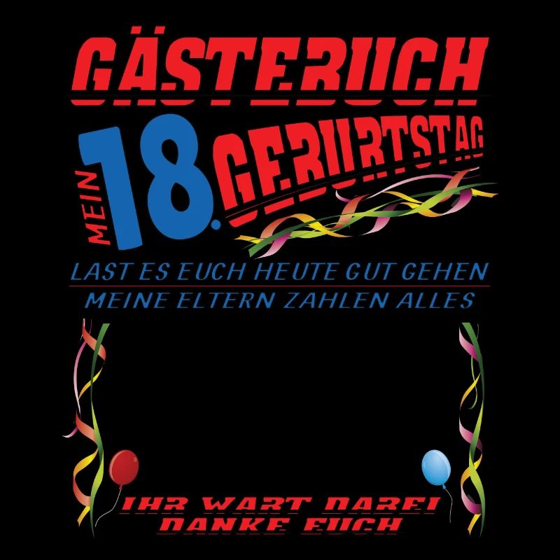 18. Geburtstag Mädchen & Junge Gästebuch