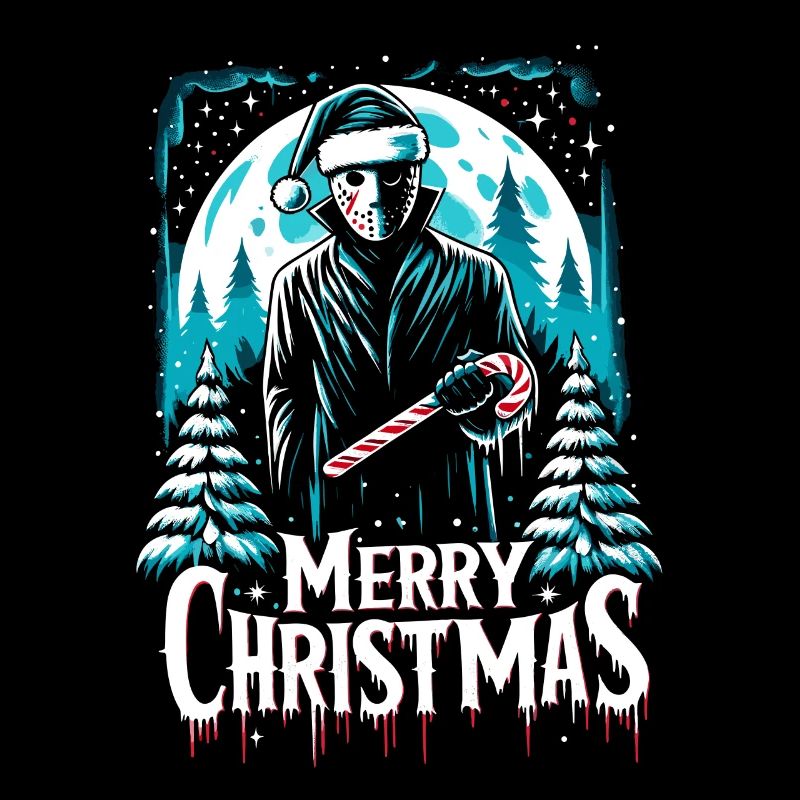 Merry Christmas Festive Slasher Candy Cane Menace