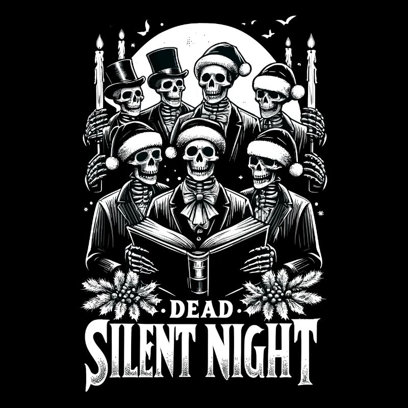 Dead Silent Night Victorian Skeleton Carolers