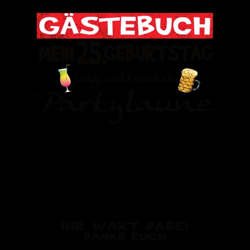 25. Geburtstag Frau & Mann Gästebuch