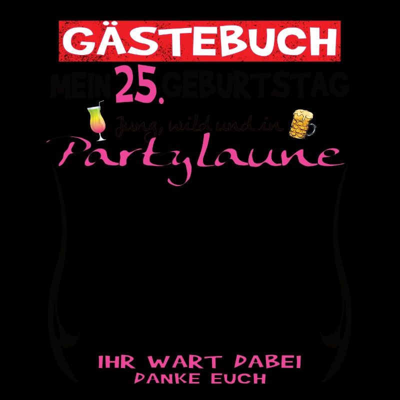 25. Geburtstag Frau & Mann Gästebuch