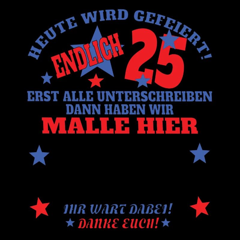 25. Geburtstag Frau & Mann Gästebuch