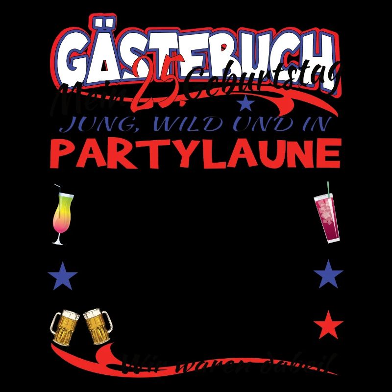 25. Geburtstag Frau & Mann Gästebuch