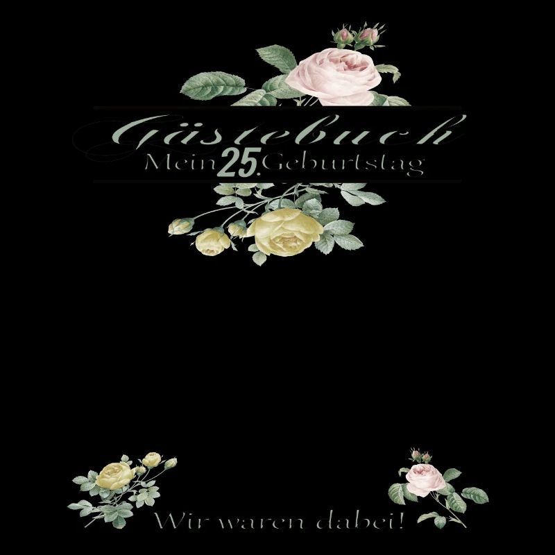25. Geburtstag Frau & Mann Gästebuch