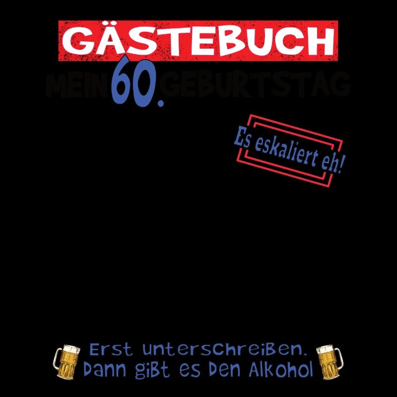 60. Geburtstag Frau & Mann Gästebuch