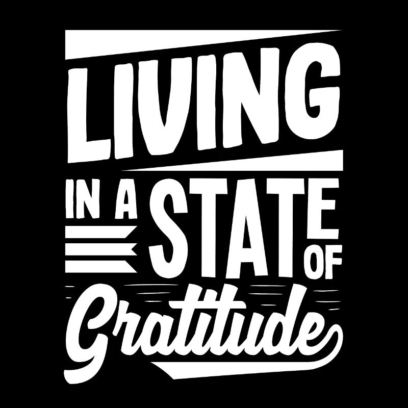 Vivre dans un état de gratitude Message positif