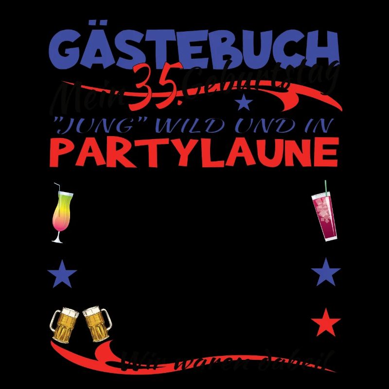 35. Geburtstag Mann und Frau Gästebuch