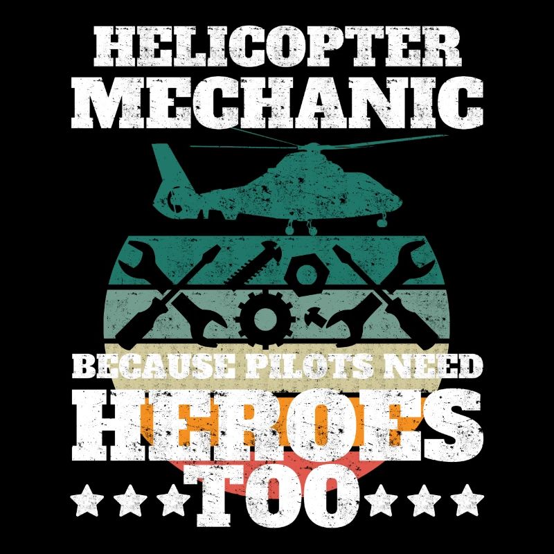 Hubschraubermechaniker-Heldenstolz