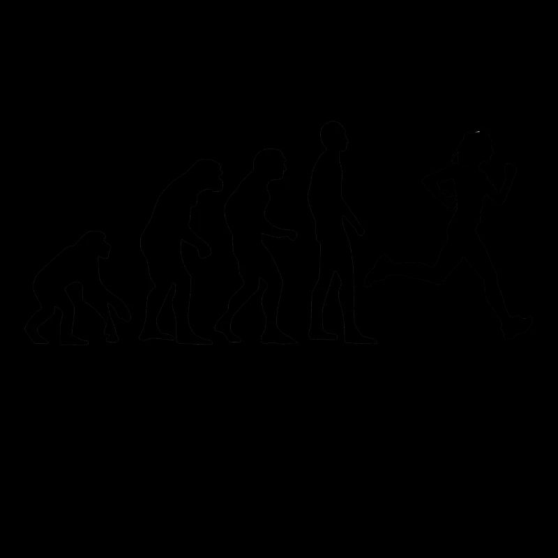 Human Evolution Running Jogging Jogging Cadeau