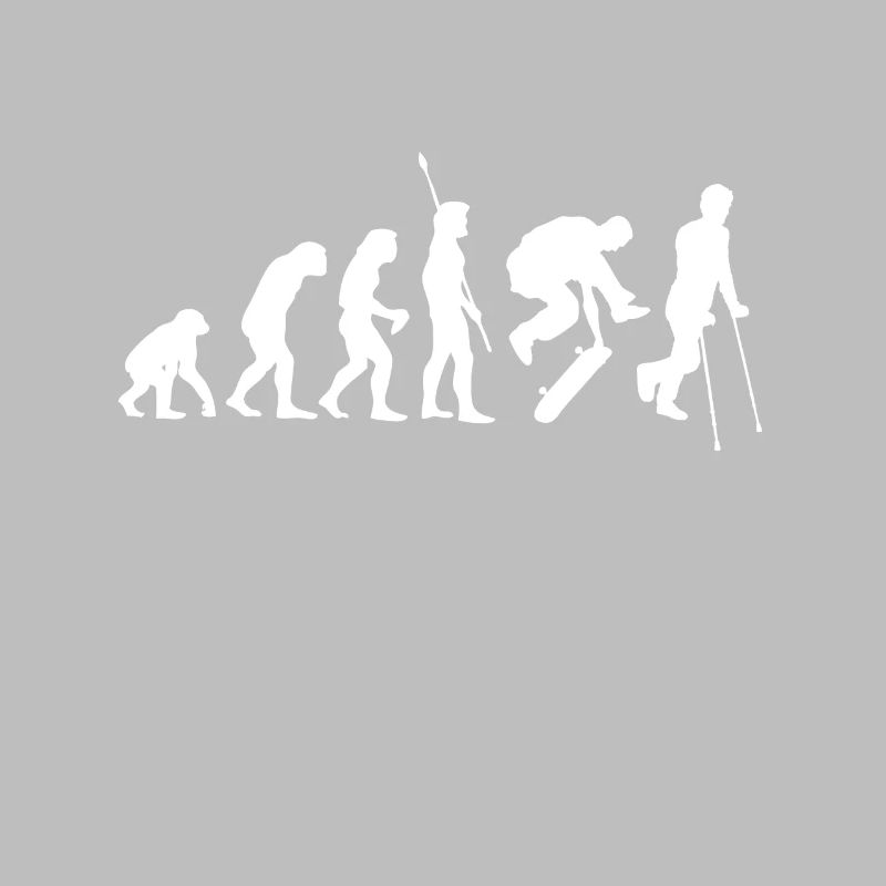 Lustiges Skateboard Stunt Evolution Fun Geschenk