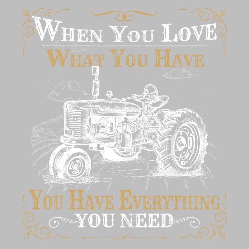 Traktor Spruch Vintage Retro Bauer Acker Geschenk