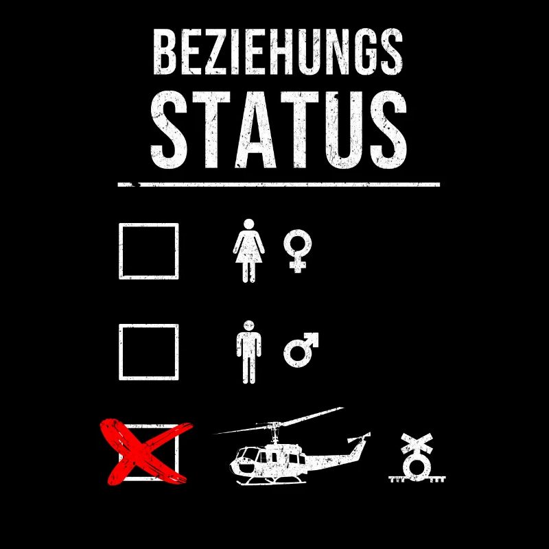 Witziges Helicopter Beziehung Status Design