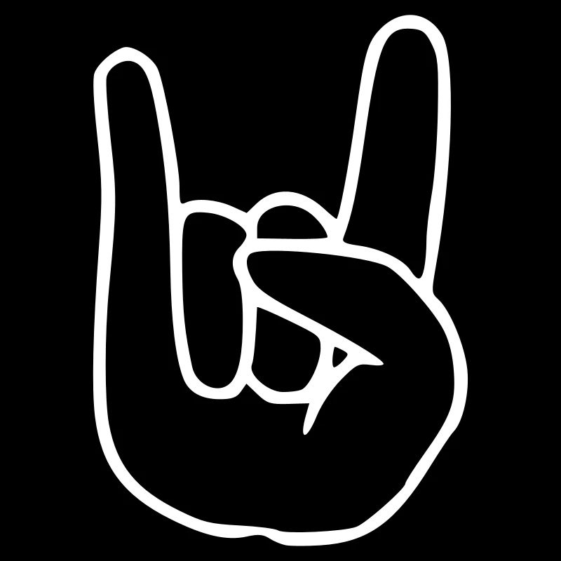 Emoji RocknRoll Sketch White