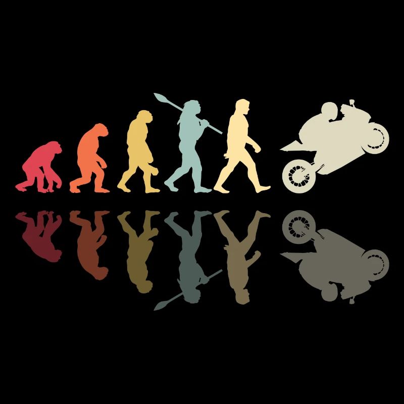 Motorcycle Evolution Vintage Superbike Biker
