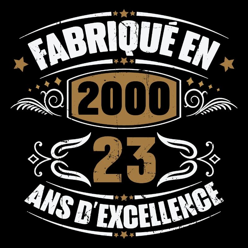 Cadeau d'anniversaire 23 ans, Fabriqué en 2000