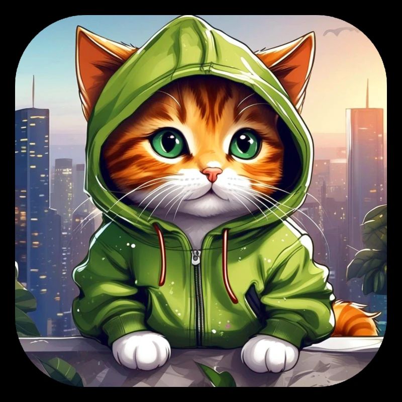 Cool Cat avec sweat à capuche