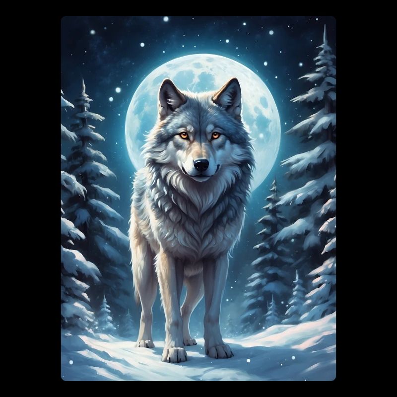 Winterlandschaft Wolf 1.13