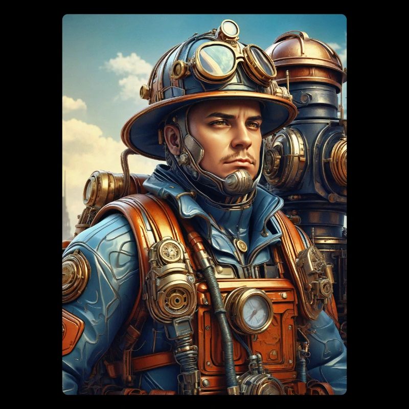 Steampunk Firefighter Man 1.35