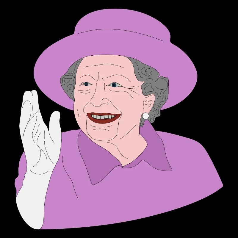 Queen Elizabeth II waves for the 70th Crown Jubilee
