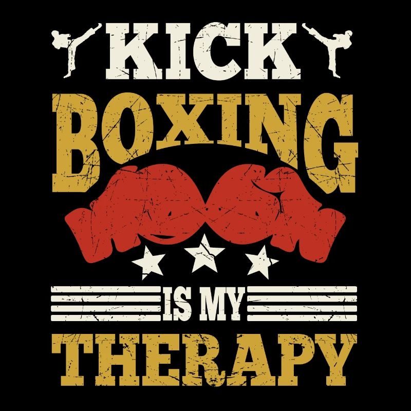 Kickboxing Is My Therapy Boxing Gloves Gift Idea