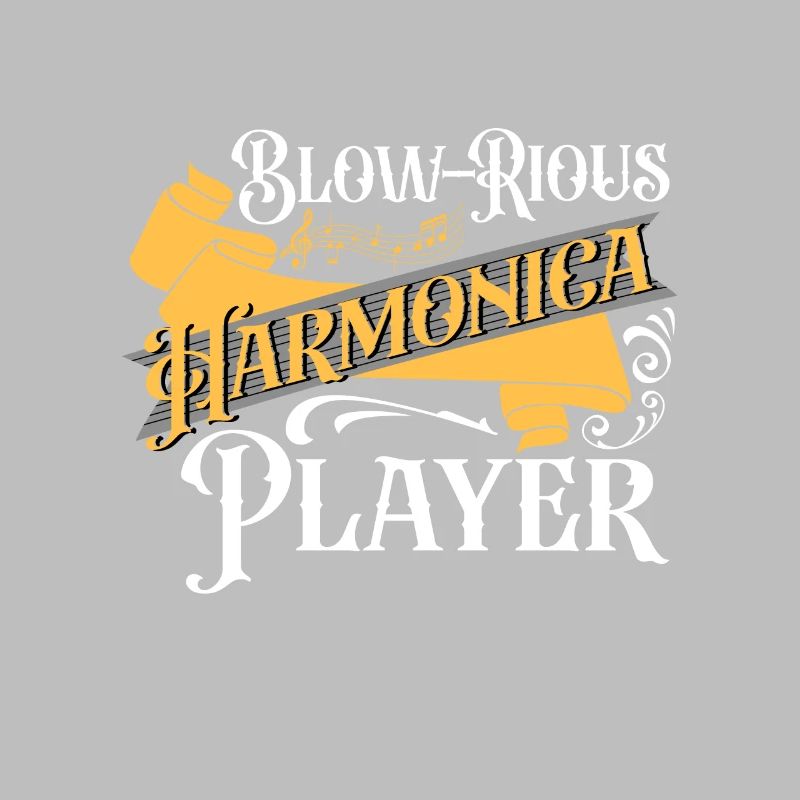 Blow-rious Harmonica Player Harmonicist Gift Idea