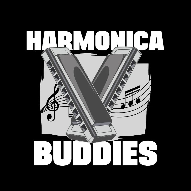 Harmonica Buddies Harmonicist Mouth Organ Gift