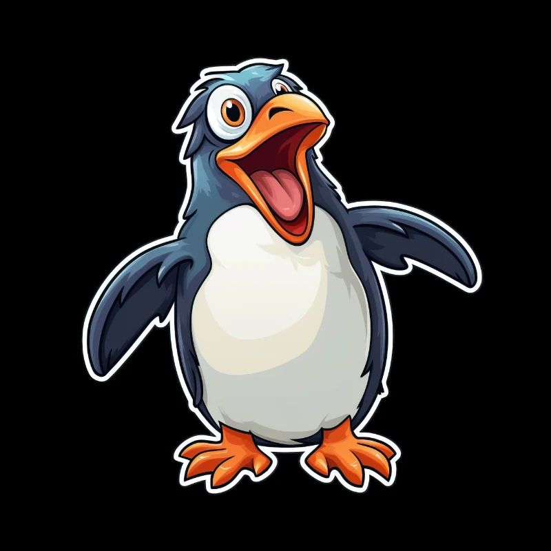 Pingouin cool et drôle