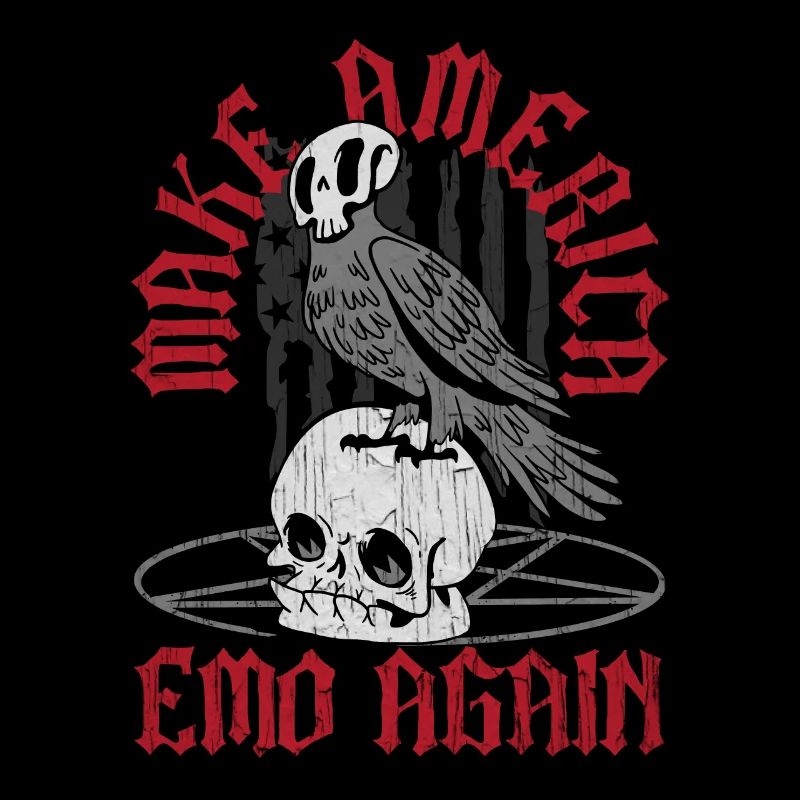 Emoticon Make America Emo Again Emocore Esthétique
