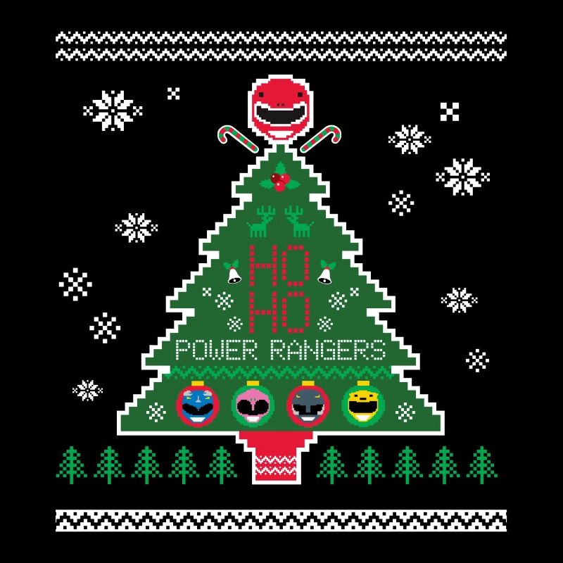Power Rangers Ugly Christmas Christmas Tree
